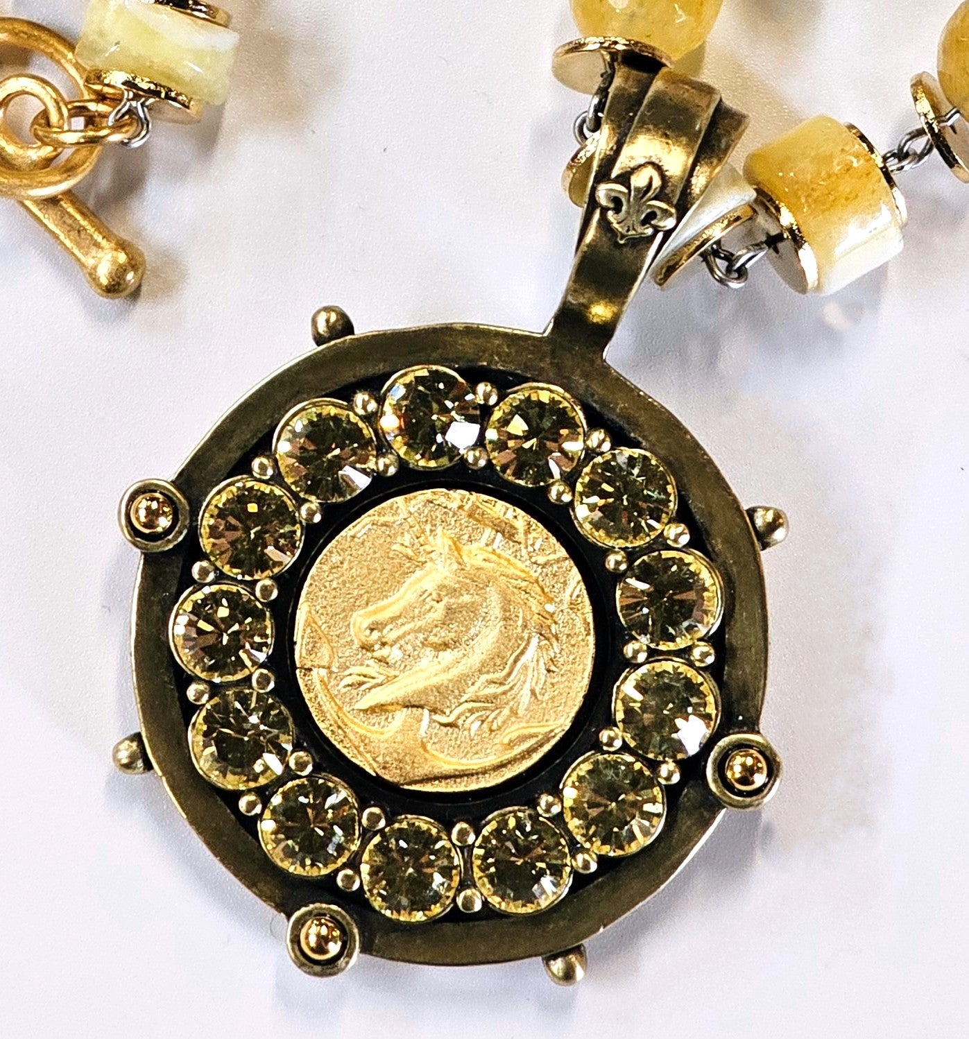 Buy French Kande's The Genevive Necklace Sun Opal Mix from Casa Bella, Hot Springs.