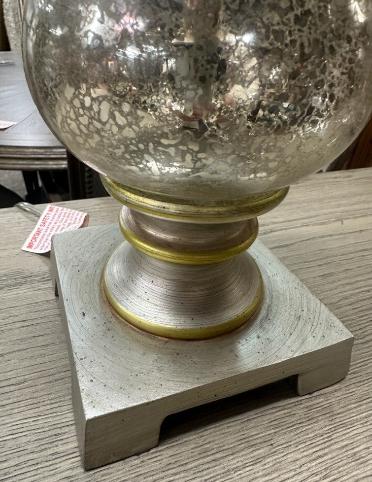 Pair of Mercury Glass Lamps from Casa Bella, Hot Springs